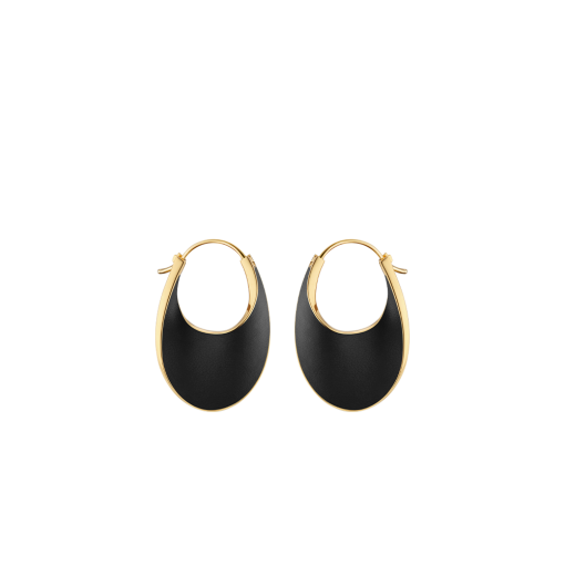 Créoles Slim Éole - Cuir Noir