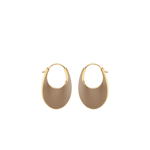 Créoles Slim Éole - Cuir Taupe